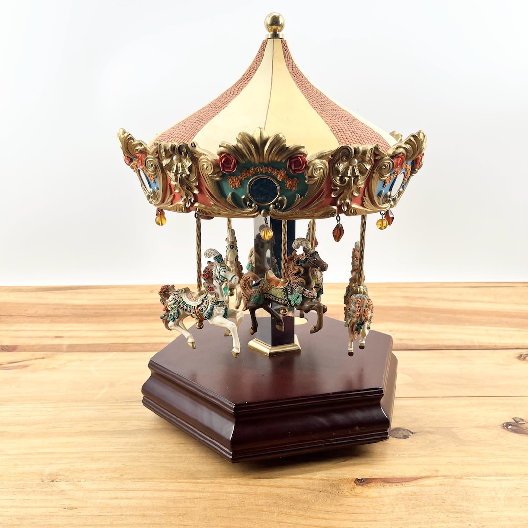 Huge Carousel Music Box the San Francisco Music Box Comapny Carousel ...