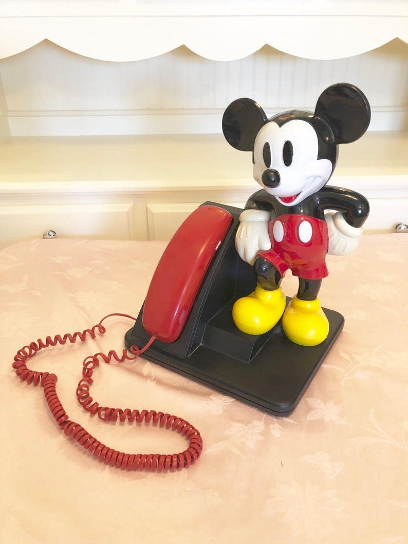 Large Vintage Mickey Mouse Home Phone Kids Phone Bedroom Etsy.de