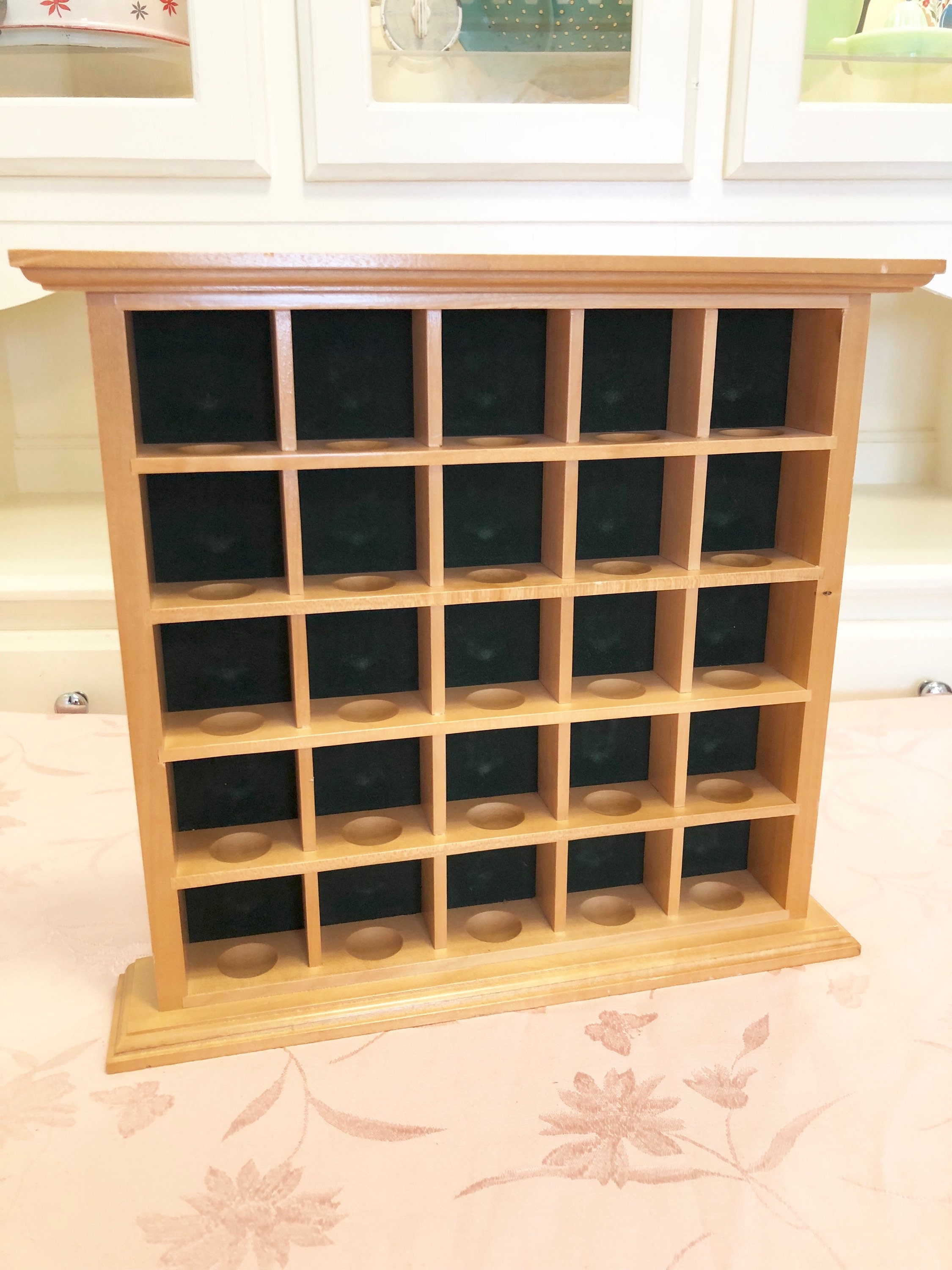 25 Golf Ball Display Shelf Wooden Casing. Elegant Light Wooden Etsy