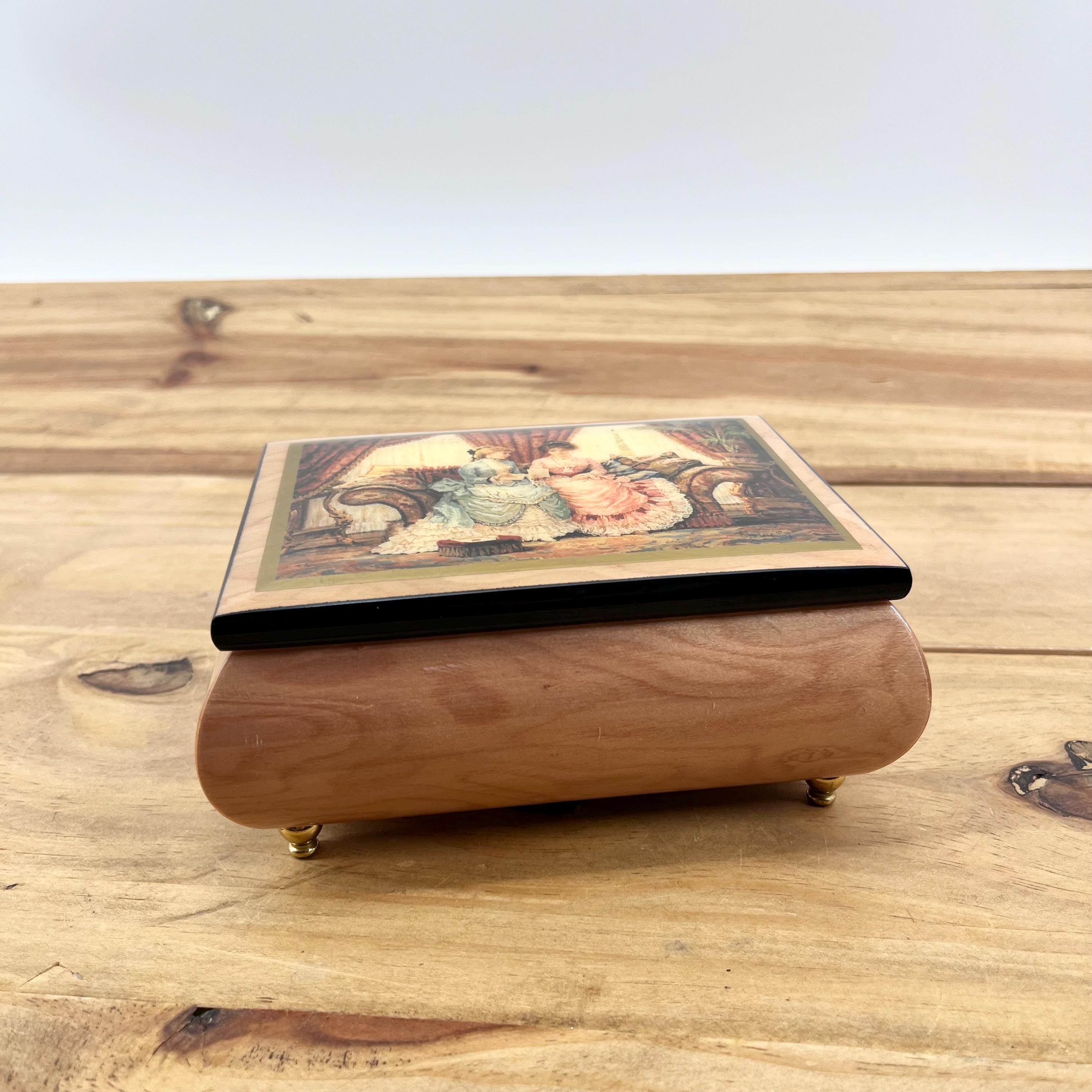 イタリア製 Romance オルゴール ジュエリーボックス MJ Hummel MUSIC