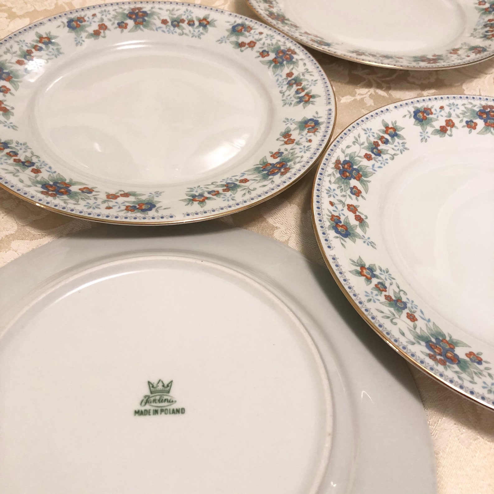 Poland China Dinner Plates Jarolina China Set Made in Poland Etsy