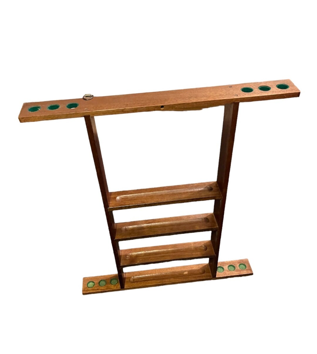 Vintage Pool Ball and Stick Rack Holds Everything up and Also Beautiful ...
