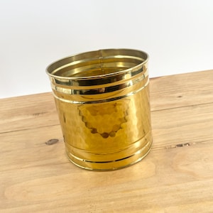 Solid Brass Bristol Planter Beautiful Brass Metal Bin Antique Brass Planter Bin Brass Quality Planter