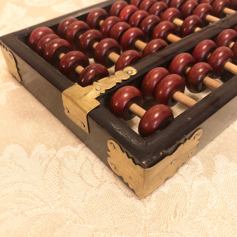 Vintage Wooden Abacus Counting Frame Kids Learning Vinatge School Decor ...