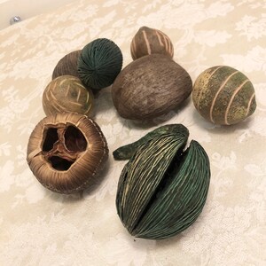 Decorative Dried Foods And Seeds Set Of 9 Dried Bowl Decorations Natural Tone Bowl Arrangement Home Decor