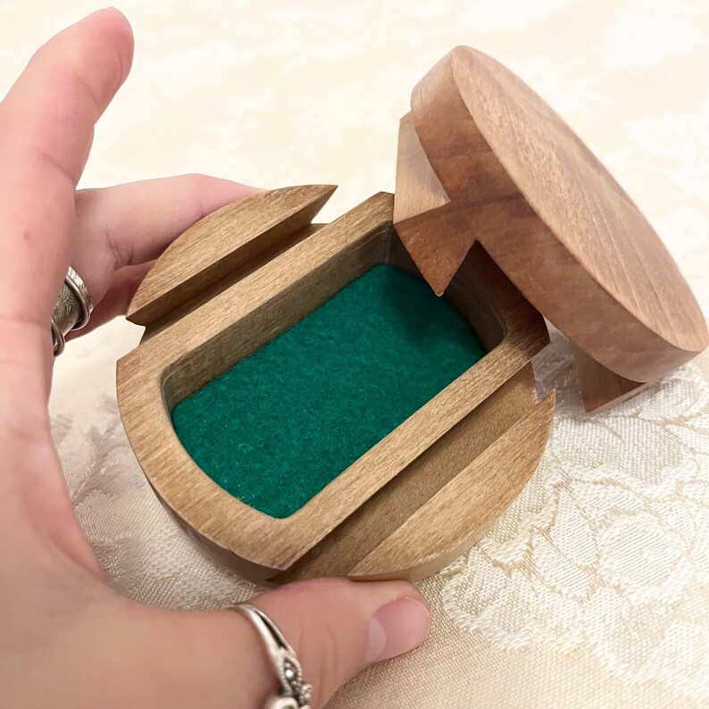 Inside Chest Box Small Wooden Chest Inside Storage Box Ring Box Puzzle Box With Hidden ...