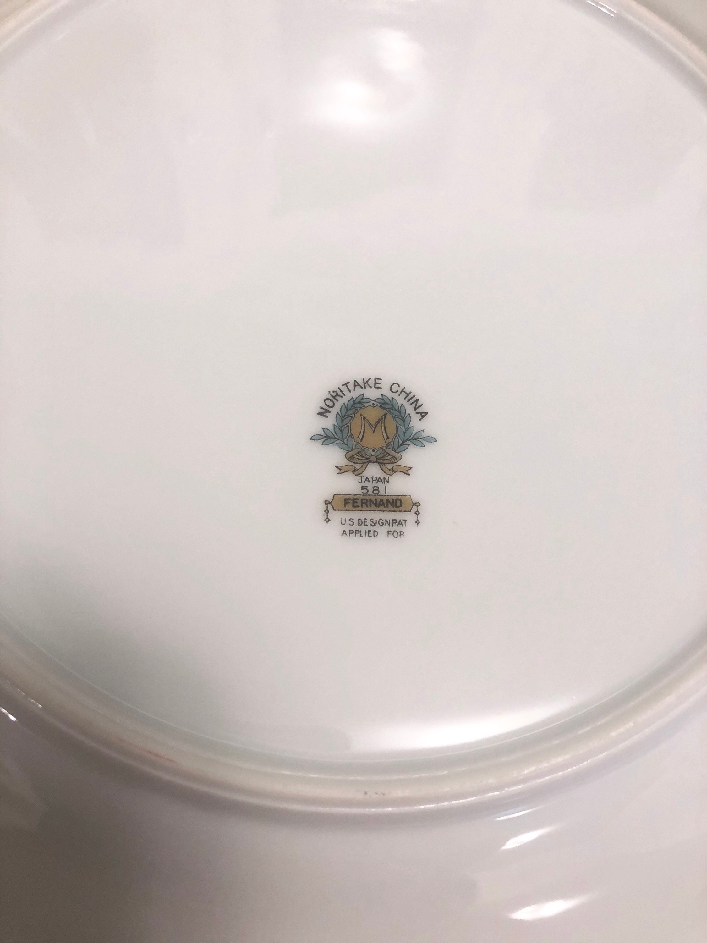 Very Rare Noritake 581 Dinner Plates Serves 4 People Dinner Plates