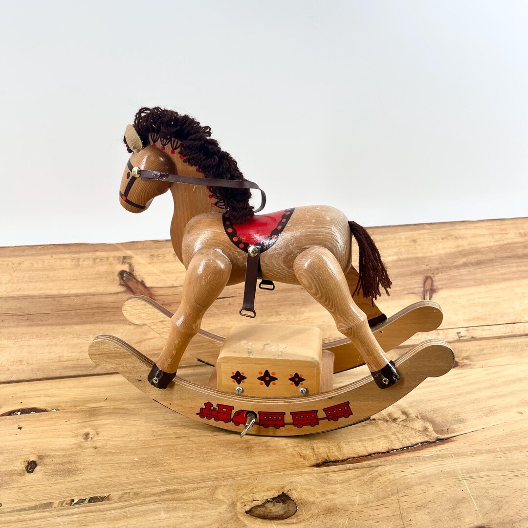 Box Rocking Horse 70s Rocking Horse Music Box Really Rocks Music Box Plays “my Favorite ...