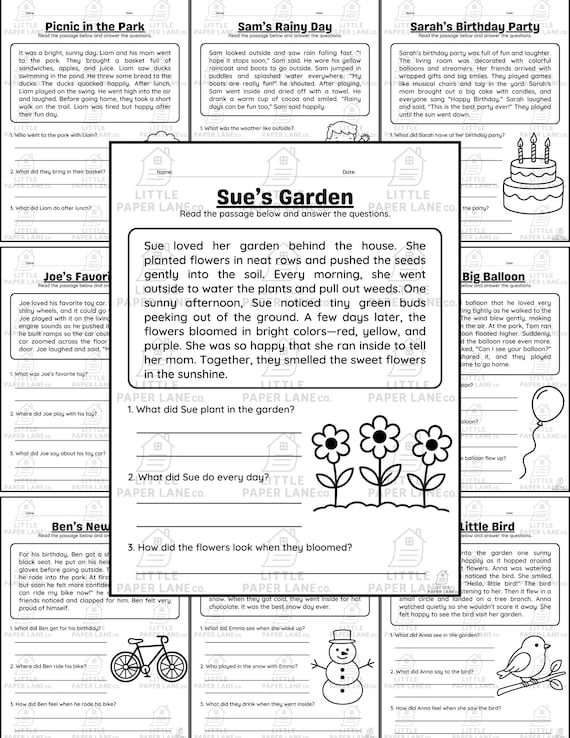 1st Grade Reading Comprehension Worksheets: 10 Literacy Practice Sheets (PDF Download + Answer Key)