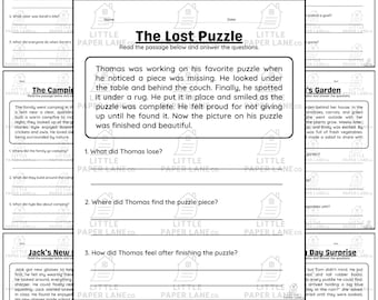 1st Grade Reading Comprehension Worksheets: 20 Literacy Practice Sheets (PDF Download + Answer Key)
