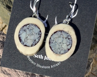 Tosa-Wihi & Antler Earrings