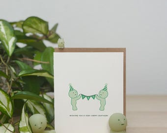 Smiski Fanart Birthday Cards | Happy birthday cards | blank greeting cards