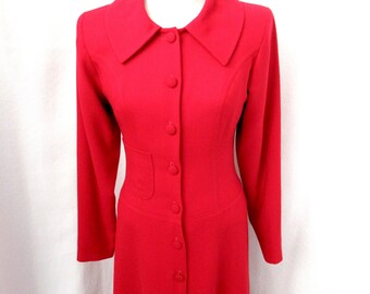 red dress jacket