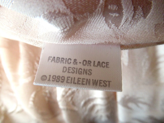 Vintage Eileen West silk open back dress, 80s sil… - image 9