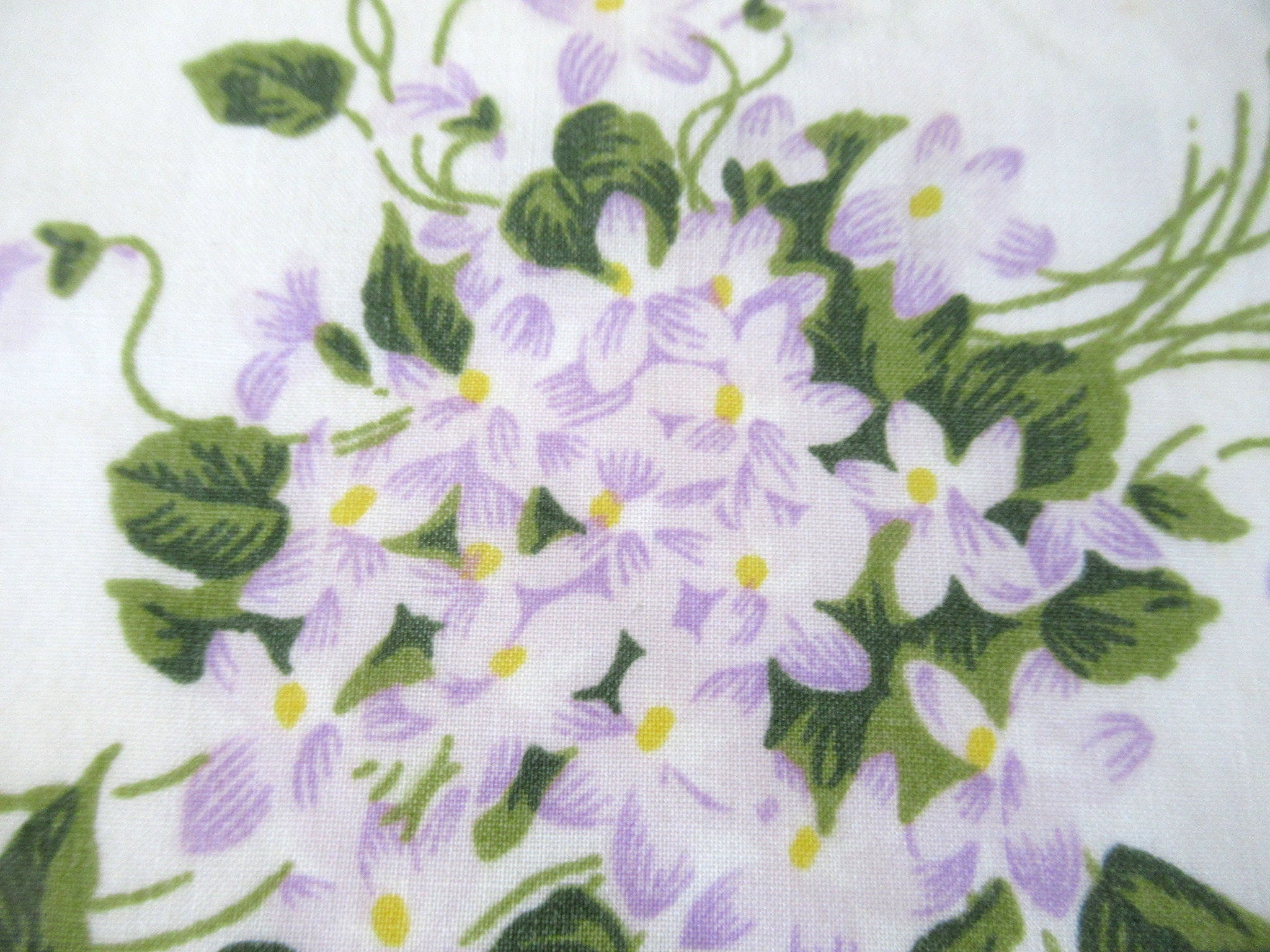 Vintage full flat sheet floral flat sheet vintage bedding Etsy