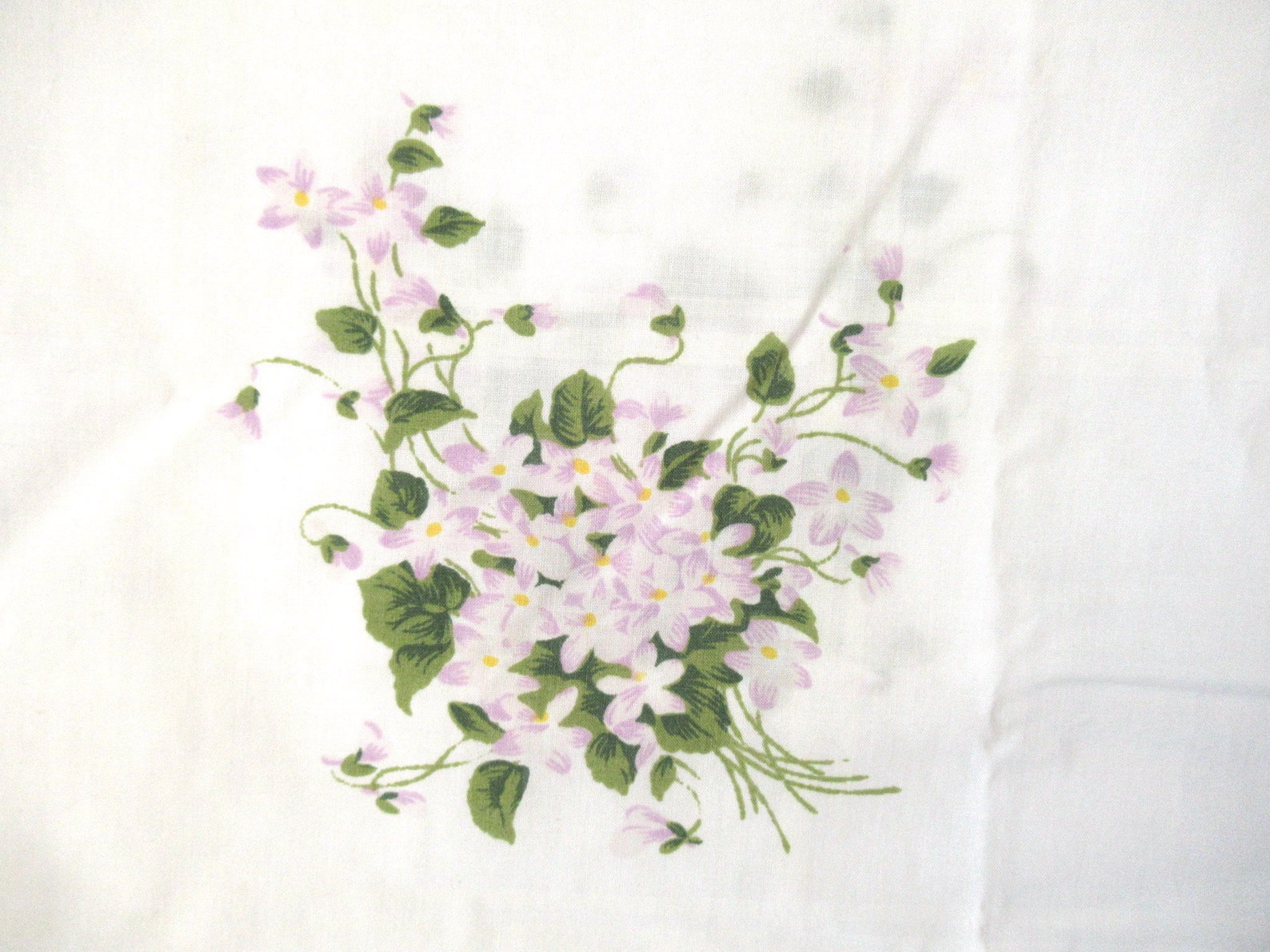 Vintage full flat sheet floral flat sheet vintage bedding Etsy