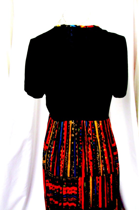 Boho 70s long rainbow dress, long concert dress, … - image 6