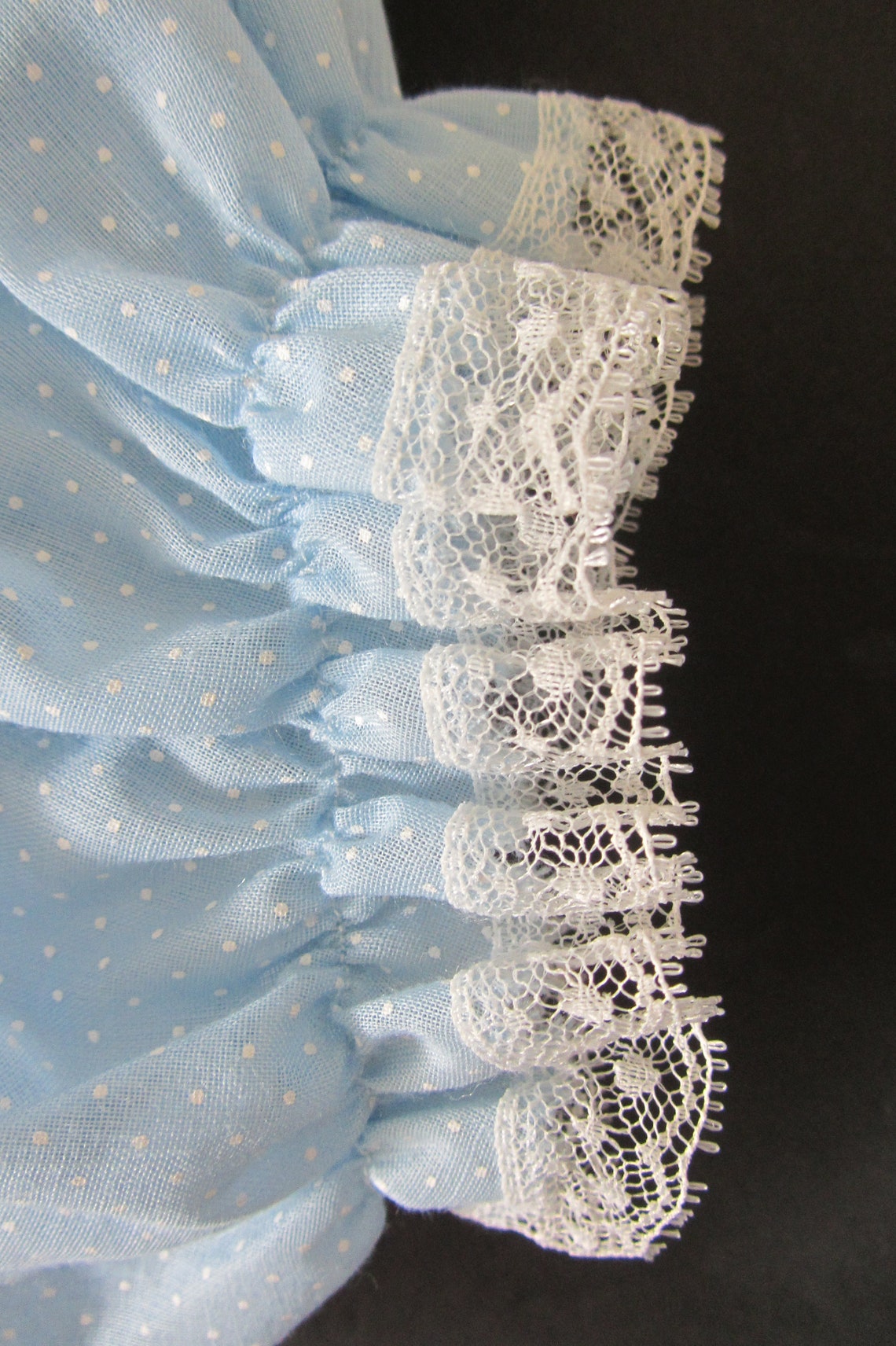 Vintage Baby Girls Dress With Bloomers Blue White Dress Set Etsy