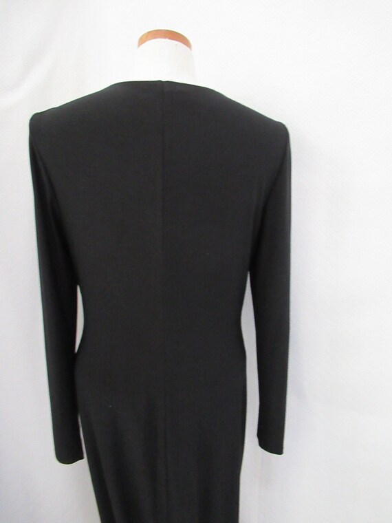 Ralph Lauren wrap black evening dress, long black… - image 10