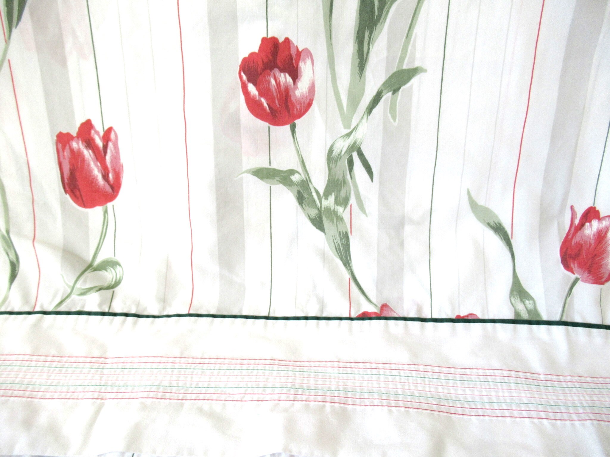 Vintage double bed flat sheet full bed sheet sheet Etsy