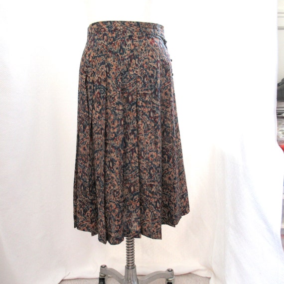 Long wool top skirt 80s