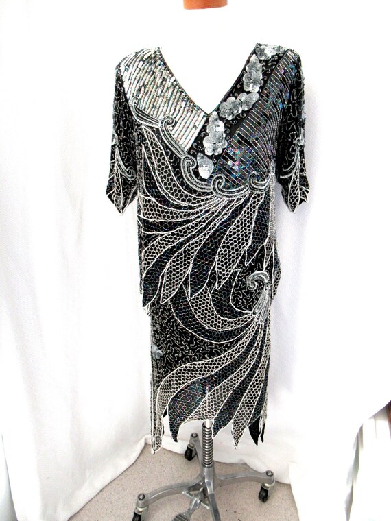 beaded tops for evening wear