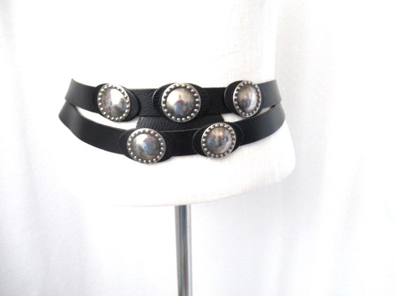 Gail Labelle leather belt - Medium Gail Labelle Leather Belt USA Medium #3801 Dyed Animal Print  main image 2