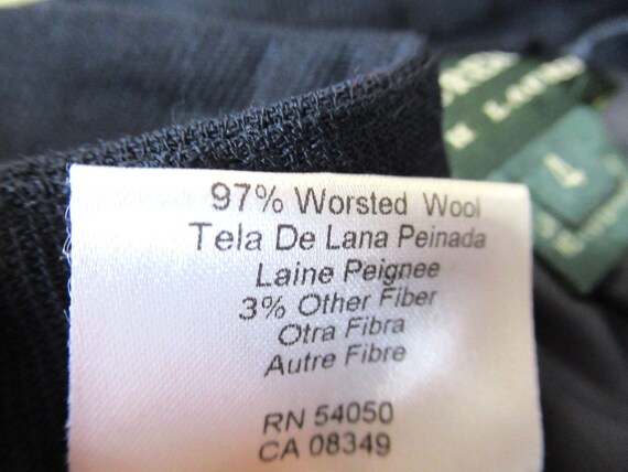 Vintage Ralph Lauren long wool lined skirt, size … - image 5