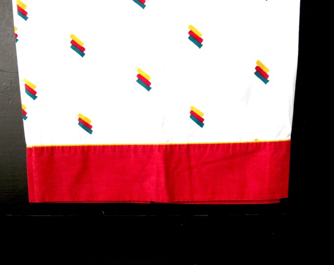 Vintage King Flat Sheet, King Sheet, Vintage Fabric, Poly Cotton Fabric