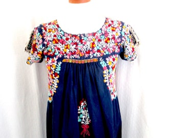 Vintage South American embroidered dress, embroidered dress, Cinco de Mayo wear,  long embroidered dress