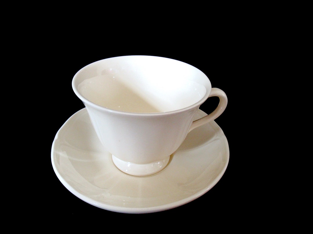 Wedgwood Queens Shape Bone China Cup and Saucer Cream Cup and Etsy
