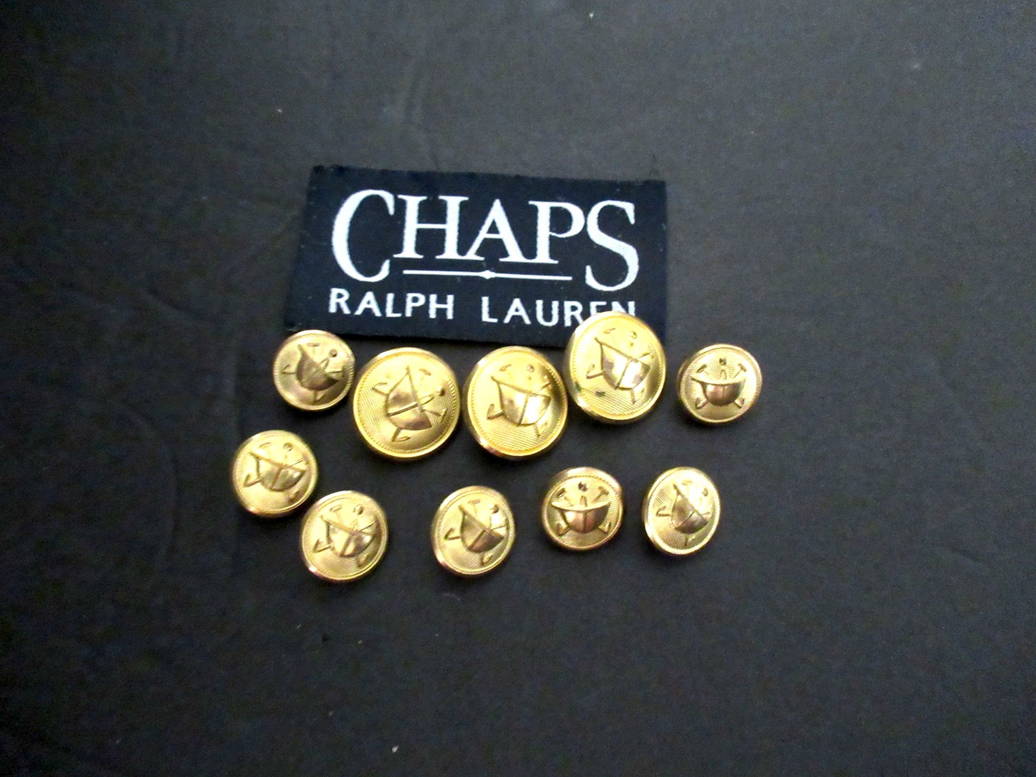 Ralph lauren navy blazer replacement gold buttons hot sale