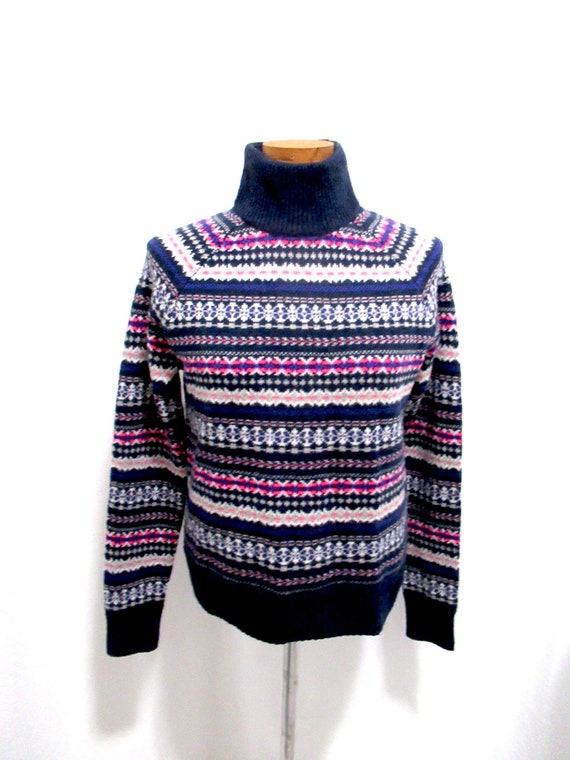 Vintage Wool Fairisle sweater,  fairisle sweater, 