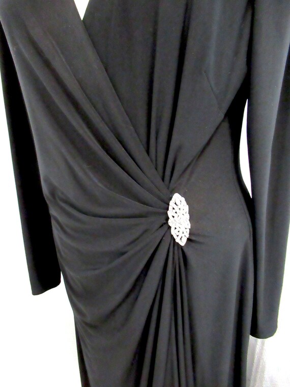 Ralph Lauren wrap black evening dress, long black… - image 5