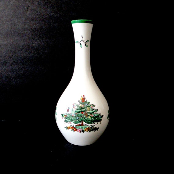Vintage English Spode Christmas Bud Vase Spode Bud Vase Etsy