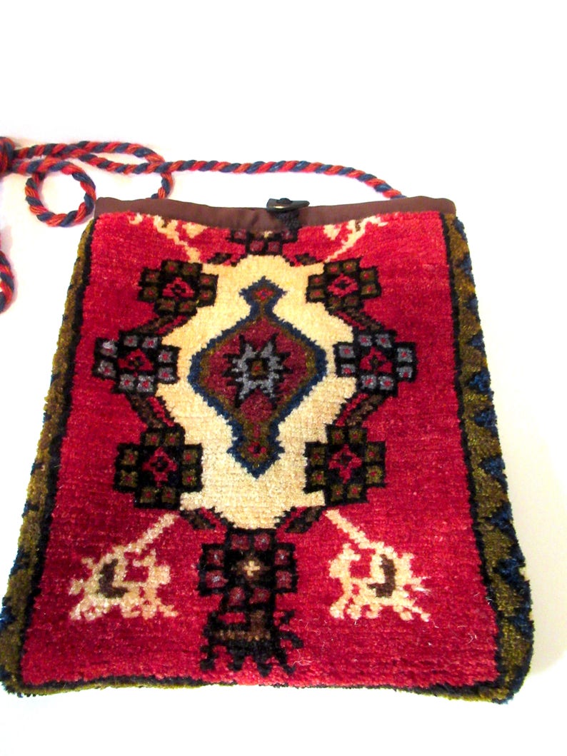 Vintage Carpet Bag Turkish Carpet Bag Rug Bag Vintage 70s Etsy