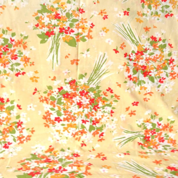 Floral Flat Bed Sheet Etsy
