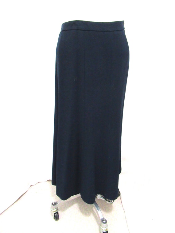 Vintage Ralph Lauren long wool lined skirt, size … - image 6