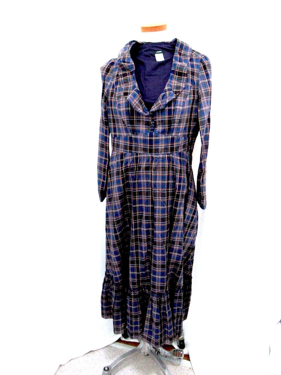 Plaid J Crew Cotton lined  Prairie Dress size 2, l