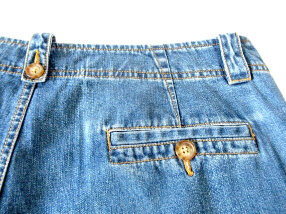 Orvis wide leg Jeans size 16, mid blue denim jean… - image 8
