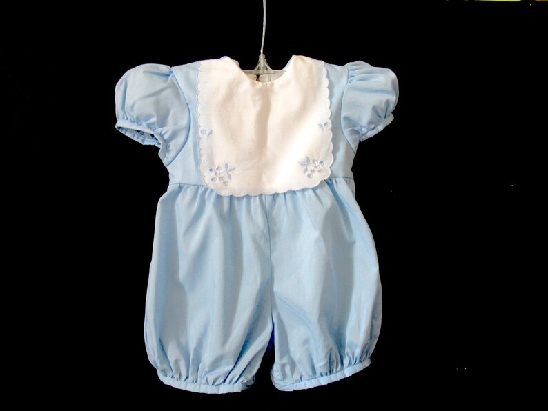 Vintage baby boys romper blue boys romper royal baby romper Etsy