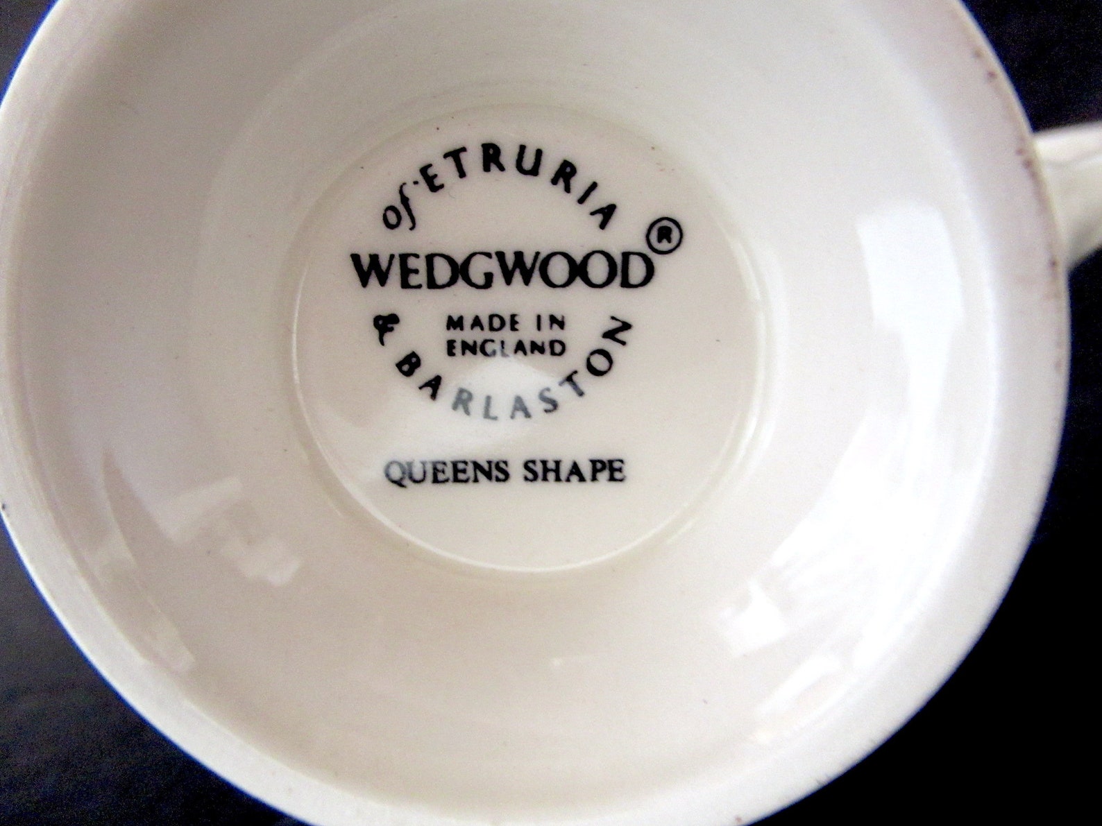 Wedgwood Queens Shape Bone China Cup and Saucer Cream Cup and Etsy