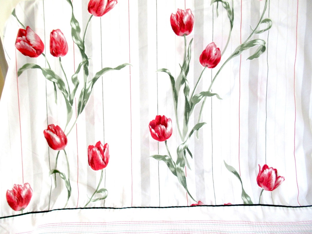 Vintage Double Bed Flat Sheet, Full Bed Sheet, Sheet Tablecloth, Flat