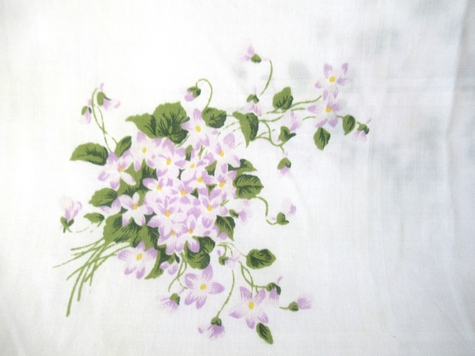 Vintage full flat sheet floral flat sheet vintage bedding Etsy