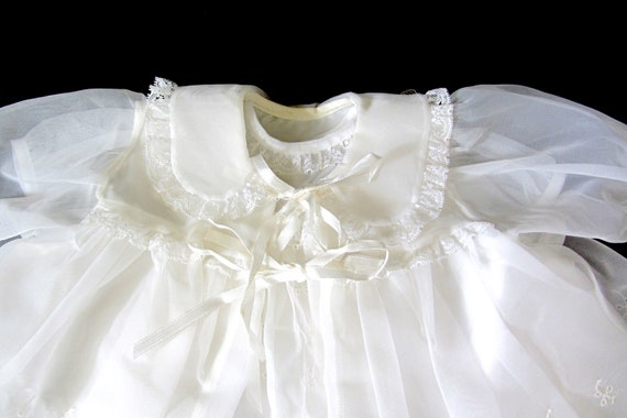 Vintage 3 piece baby girl set, white dress jacket… - image 1
