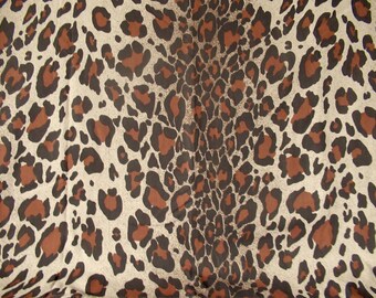 Vintage Twin flat leopard sheet, leopard fabric, twin flat sheet, leopard bedding, animal print sheet