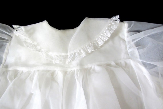 Vintage 3 piece baby girl set, white dress jacket… - image 9