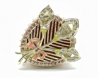 Pink Beautiful Decorated Trinket Box