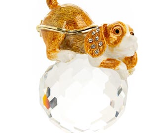 Brown Puppy on Crystal
