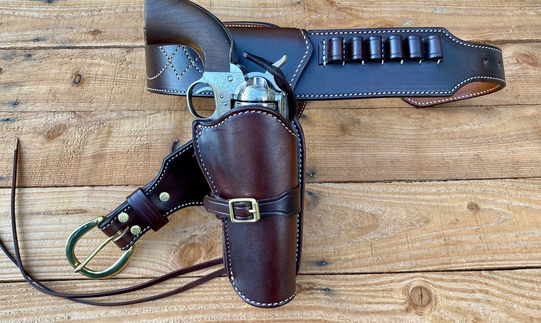 Two Gun Rig They Call Me “trinity” Gun Rig, With Steel Lined Holster. (((made to ...